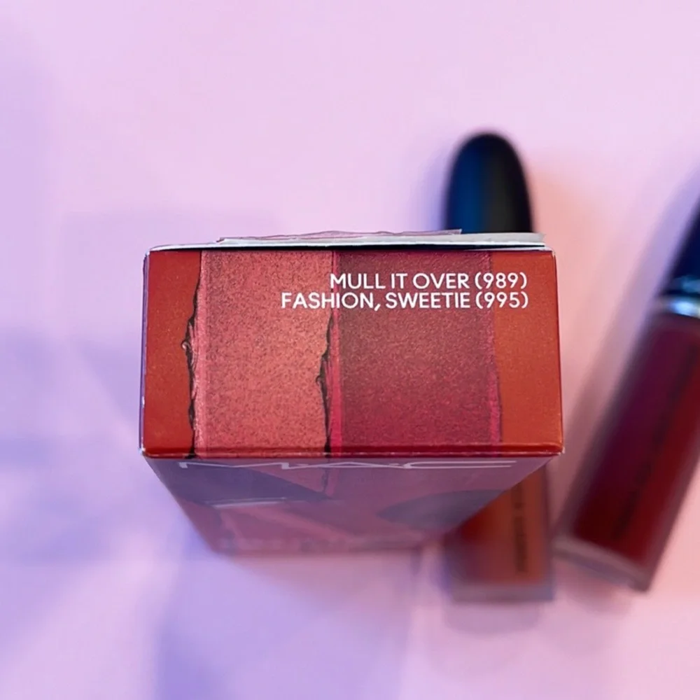 NEW! MAC Kiss It Twice Powder Liquid Lipstick Duo Set